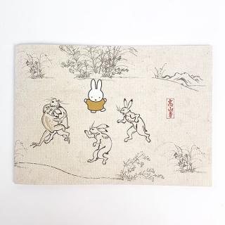 ミッフィー-鳥獣戯画-miffy×鳥獣戯画-コラボ-A5ノート-のこったのこっ