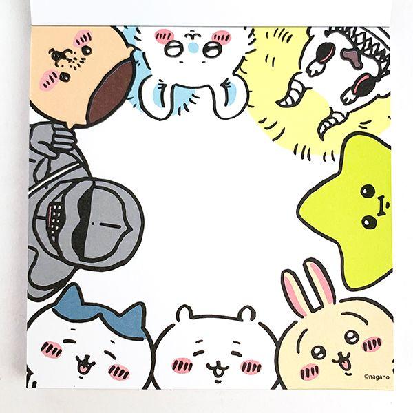 ちいかわ--スクエアメモ　ぐッッ-メモ帳　文房具---日本製-(MCOR) 商品画像3：キャラグッズPERFECT WORLD TOKYO