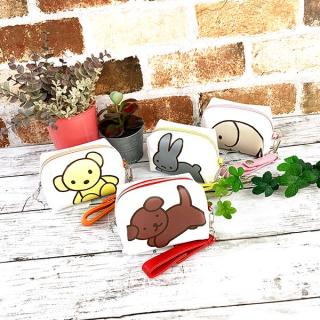 ブルーナアニマル-うさぎ-ミニミニポーチ-うさぎ-財布-ポーチ-ケース