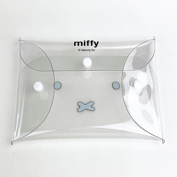 miffy-ミッフィー-クリアマルチケースＬＬ-クリア　ポーチ　コスメポーチ　小物入れ　ミッフィー-クリア-ＬＬサイズ-グッズ--(MCOR)(MCD) 商品画像2：キャラグッズPERFECT WORLD TOKYO