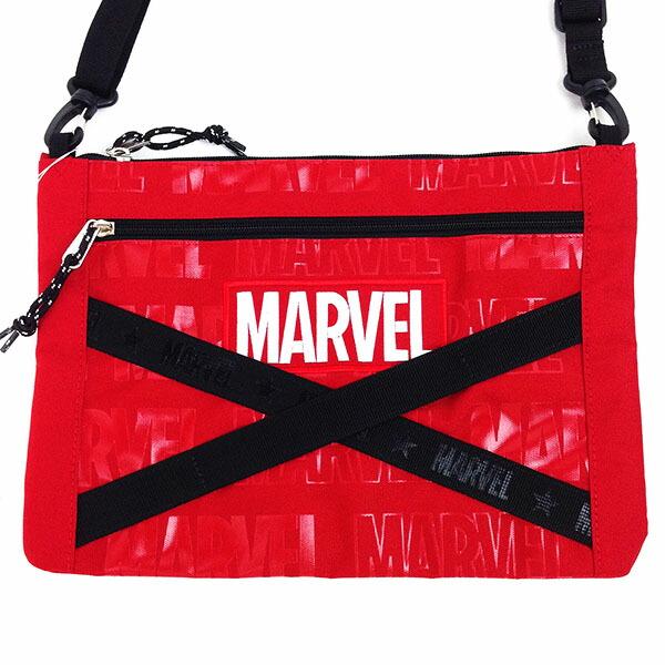 MARVEL-RD-MARVEL-サコッシュ-ショルダーバッグ-レッド--中国-グッズ--(MCOR) 商品画像2：キャラグッズPERFECT WORLD TOKYO