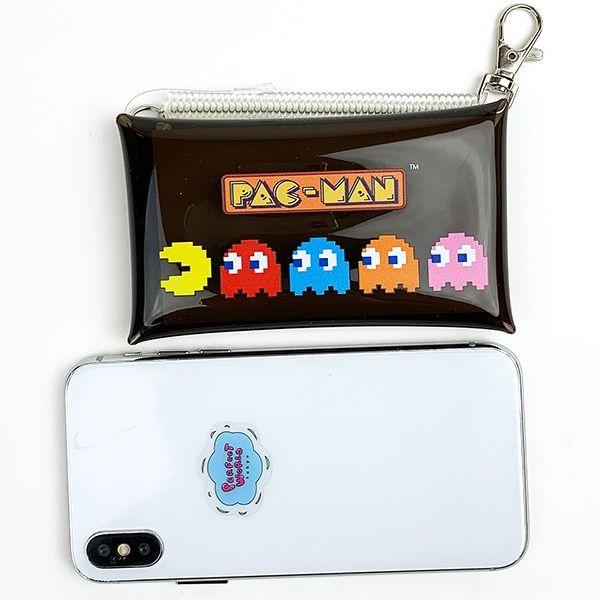 パックマン-ロゴ-クリアマルチケース-パックマン-マルチケース-ミニポーチ-グッズ-クリア-Ｓ--(MCOR)(MCD) 商品画像3：キャラグッズPERFECT WORLD TOKYO