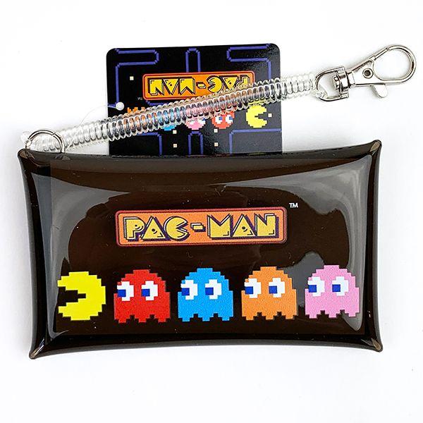 パックマン-ロゴ-クリアマルチケース-パックマン-マルチケース-ミニポーチ-グッズ-クリア-Ｓ--(MCOR)(MCD) 商品画像1：キャラグッズPERFECT WORLD TOKYO