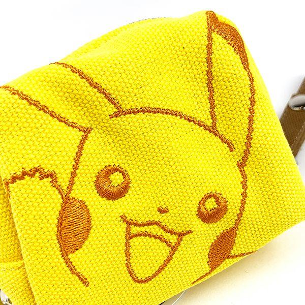 ポケットモンスター--ミニミニポーチ-ピカチュウ-ポケモン-刺繍-小物入れ-小さめ-コンパクト-コスメケース-収納-(MCOR) 商品画像2：キャラグッズPERFECT WORLD TOKYO