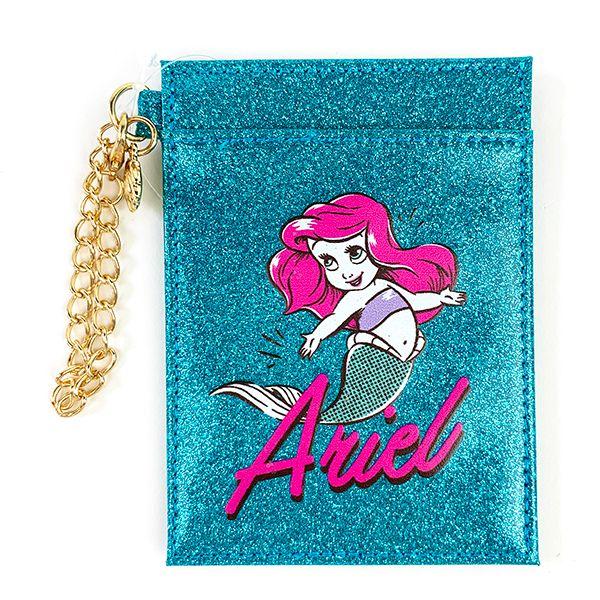ディズニー-アリエル-シングルパスケース　BL　アリエル　POP-パスケース　定期入れ　グッズ　プリンセス-ブルー--(MCOR) 商品画像1：キャラグッズPERFECT WORLD TOKYO