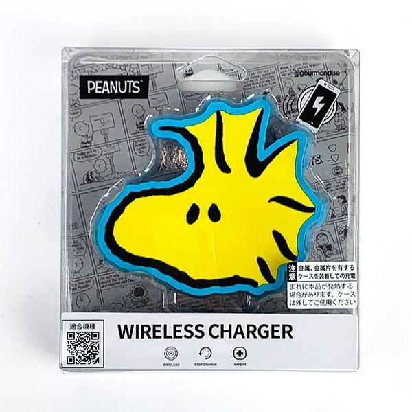 PEANUTS-ウッドストック-ダイカットワイヤレスチャージャー-充電器　-イエロー 商品画像1：キャラグッズPERFECT WORLD TOKYO