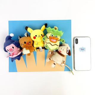 ポケットモンスター-モンポケ-指人形5Pセット-MONPOKE-パズル-ベビー