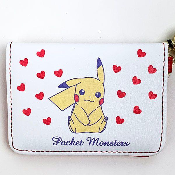 ポケモン-ピカチュウ-二つ折りパスケース-定期入れ-RD-グッズ-(MCD) 商品画像2：キャラグッズPERFECT WORLD TOKYO