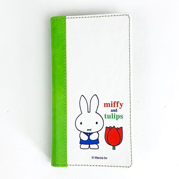 ミッフィー-ｍiffy-and-tulip-3way-スマホケース-スマホカバー-チューリップ-グリーン-Mサイズ-グッズ 商品画像2：キャラグッズPERFECT WORLD TOKYO