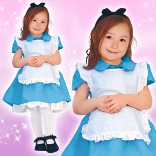 在庫限りディズニーコスチューム子供女の子用Sサイズアリス不思議の国