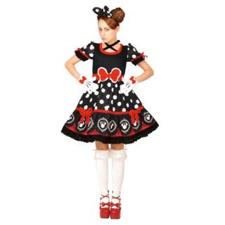 廃盤 ディズニー コスチューム 大人 女性用 ミニー ゴシック ワンピース デラックス 黒 仮装 Mcd の通販なら キャラグッズperfect World Tokyo Kaago カーゴ