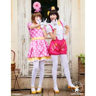 人気提案 ディズニーコスチューム大人女性用ミッキーシャツパンツパステル コスプレ
