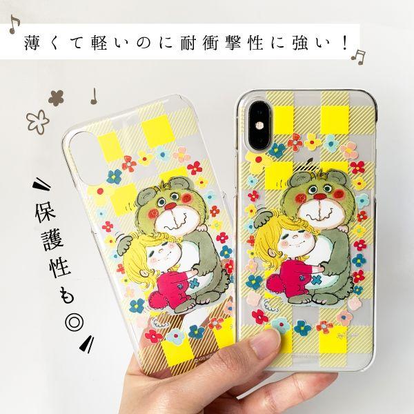 水森亜土-あどちゃん-iPhoneX/XS-対応-クリアケース-iPhoneケース-スマホ-透明--イエロー-グッズ-(PWOR) 商品画像3：キャラグッズPERFECT WORLD TOKYO
