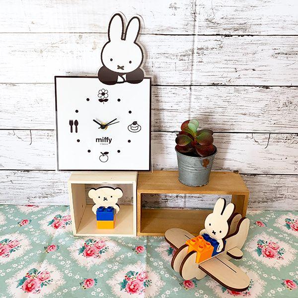 「一次予約受付開始」予約品3月上旬発売-ミッフィー-グッズ-MIFFY-インテリアクロック-のっかり-BK-モノクロ-時計(PWOR) 商品画像17：キャラグッズPERFECT WORLD TOKYO