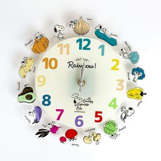 PEANUTS-スヌーピー-アクリル壁掛け時計-ヤサイ-時計-インテリア