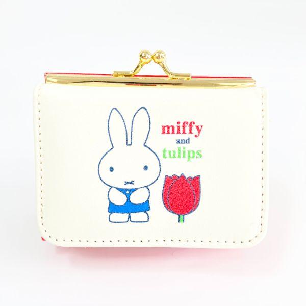ミッフィー-チューリップ-miffy-and-tulips-財布-RD-コンパクト財布-三つ折り･･･