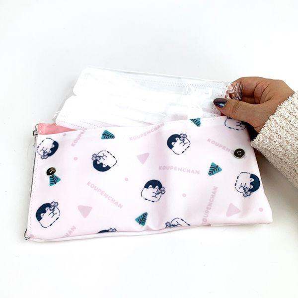 コウペンちゃん--マスクポーチ-ももいろ-マスク-花粉-かわいい-シンプル-マスクケース-持ち運び-PINK---(MCOR) 商品画像10：キャラグッズPERFECT WORLD TOKYO