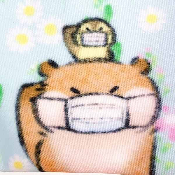 可愛い嘘のカワウソ--マスクポーチ-おはな-マスク入れ-ティッシュケース-ポーチ-BLUE---(MCOR) 商品画像7：キャラグッズPERFECT WORLD TOKYO