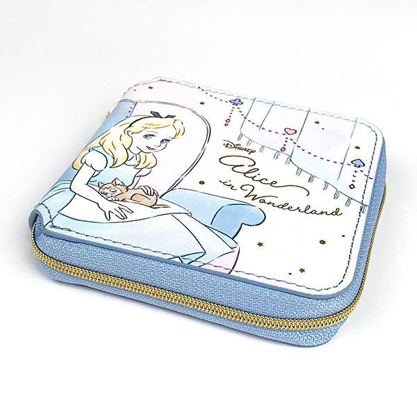Disney-プリンセス-ディズニー-スクエアウォレット-アリス-Girls-Room-カードケース-財布-コンパクト-ブルー-グッズ 商品画像2：キャラグッズPERFECT WORLD TOKYO