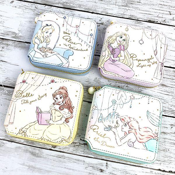 Disney-プリンセス-ディズニー-スクエアウォレット-アリス-Girls-Room-カードケース-財布-コンパクト-ブルー-グッズ 商品画像8：キャラグッズPERFECT WORLD TOKYO