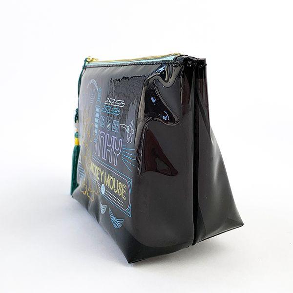 ディズニー-ミッキー-ビニールポーチBL-ネオン-ミッキー-Disney-ネオンシリーズ-ポーチ-グッズ-小物入れ-ブルー--(MCOR) 商品画像2：キャラグッズPERFECT WORLD TOKYO