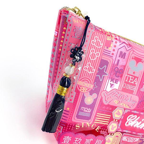 ディズニー-ミッキー-ビニールポーチPK-ネオン-ミッキー-Disney-ネオンシリーズ-ポーチ-グッズ-小物入れ-ピンク--(MCOR) 商品画像4：キャラグッズPERFECT WORLD TOKYO