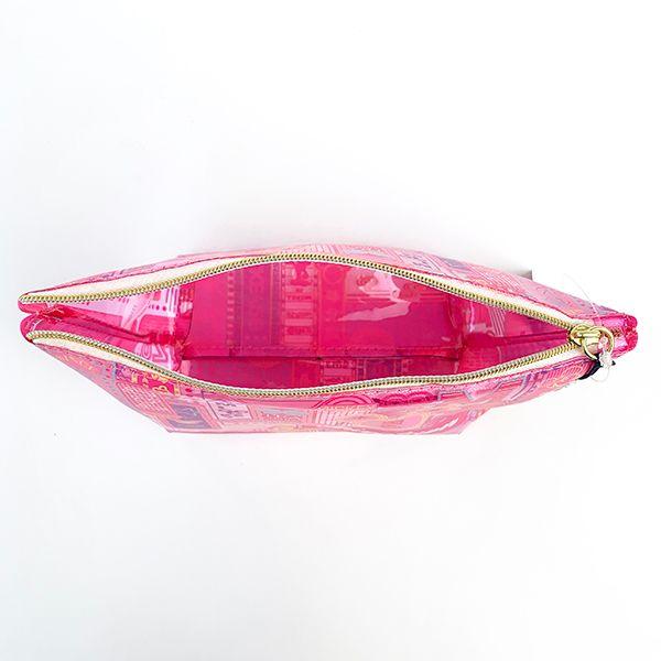 ディズニー-ミッキー-ビニールポーチPK-ネオン-ミッキー-Disney-ネオンシリーズ-ポーチ-グッズ-小物入れ-ピンク--(MCOR) 商品画像5：キャラグッズPERFECT WORLD TOKYO