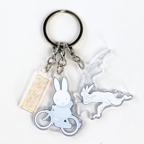 ミッフィー-ｍiffy-ｍiffy×鳥獣戯画-アクリルキーホルダー-自転車-キーホルダー-チャーム-グッズ--(MCOR) 商品画像3：キャラグッズPERFECT WORLD TOKYO