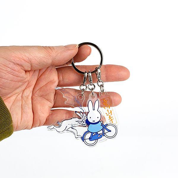 ミッフィー-ｍiffy-ｍiffy×鳥獣戯画-アクリルキーホルダー-自転車-キーホルダー-チャーム-グッズ--(MCOR) 商品画像4：キャラグッズPERFECT WORLD TOKYO
