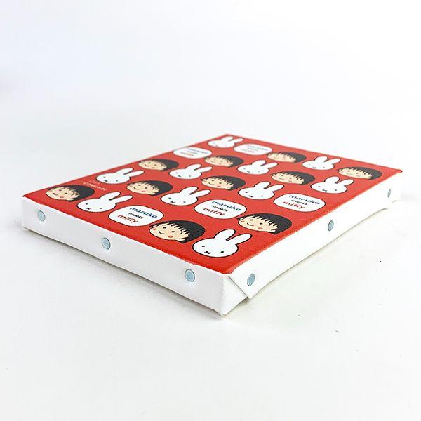 ミッフィー-ちびまるこちゃん--ウォールキャンバス-レッド-maruko-meets-miffy 商品画像3：キャラグッズPERFECT WORLD TOKYO
