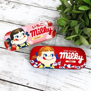 ペコちゃん-ミルキー-メガネケース-グッズ-ミルキーの包み紙のクロス