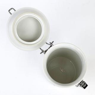 スヌーピー--キャニスター-L-テーブル柄-スヌーピー-陶器-日本製