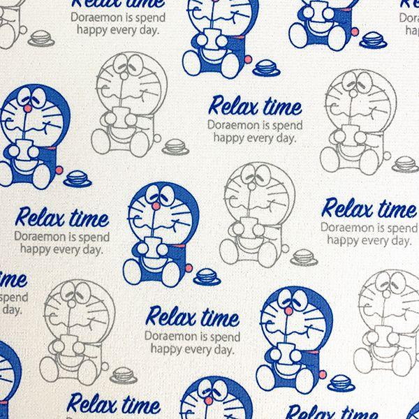 ドラえもん-吸水マット　チラシリラックスタイム-キッチン　水切りマット-ブルー-グッズ 商品画像2：キャラグッズPERFECT WORLD TOKYO
