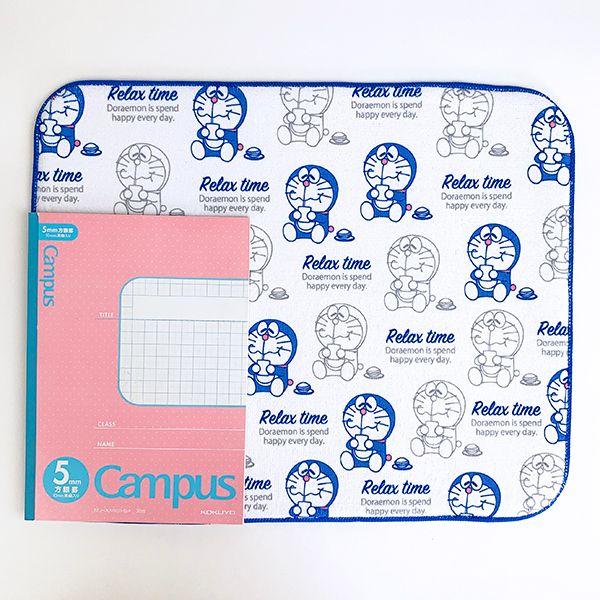 ドラえもん-吸水マット　チラシリラックスタイム-キッチン　水切りマット-ブルー-グッズ 商品画像4：キャラグッズPERFECT WORLD TOKYO
