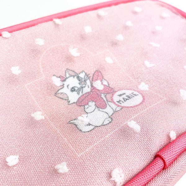 ディズニー-マリー-Wファスナーポーチ-ディズニー-マリー-ポーチ-Disney-筆箱-グッズ-ピンク-グッズ 商品画像4：キャラグッズPERFECT WORLD TOKYO