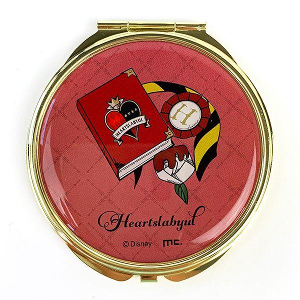 ディズニー-ツイステッドワンダーランド-コンパクトミラー-ハーツラビュル寮-ツイステ-Disney-アニモチミラー-レッド--(MCOR)(MCD) 商品画像1：キャラグッズPERFECT WORLD TOKYO