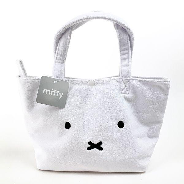 ミッフィー-ミッフィー-もこもこ2wayバッグmiffy　WH-保冷バッグ　ランチバッグ-ホワイト-グッズ 商品画像2：キャラグッズPERFECT WORLD TOKYO