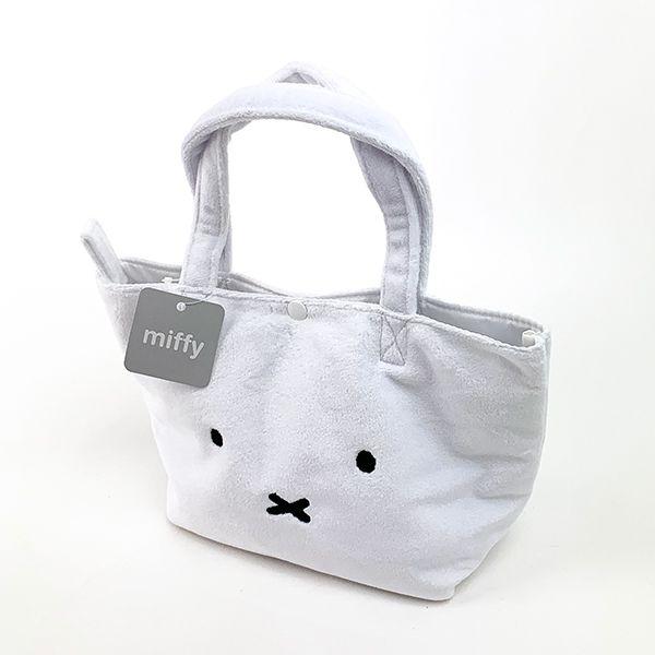 ミッフィー-ミッフィー-もこもこ2wayバッグmiffy　WH-保冷バッグ　ランチバッグ-ホワイト-グッズ 商品画像1：キャラグッズPERFECT WORLD TOKYO