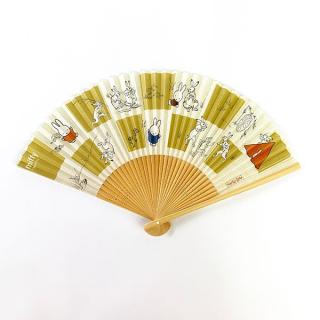 ミッフィー 鳥獣戯画 Miffy 鳥獣戯画 コラボ 扇子 市松 グッズの通販なら キャラグッズperfect World Tokyo Kaago カーゴ