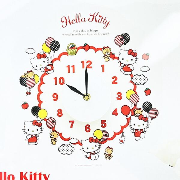 サンリオ ハローキティ ウォールクロックステッカー 時計 日本製 Sanrio 商品画像2：キャラグッズPERFECT WORLD TOKYO