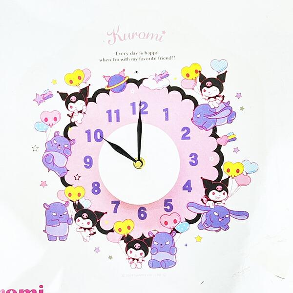 サンリオ クロミ ウォールクロックステッカー 時計 日本製 Sanrio 商品画像2：キャラグッズPERFECT WORLD TOKYO
