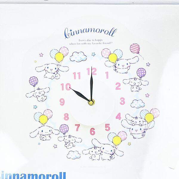 サンリオ シナモロール ウォールクロックステッカー 時計 シナモン 日本製 Sanrio 商品画像2：キャラグッズPERFECT WORLD TOKYO