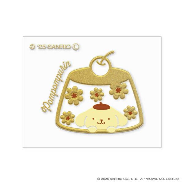 サンリオ ポムポムプリン 蒔絵シール ステッカー  Sanrio 商品画像2：キャラグッズPERFECT WORLD TOKYO