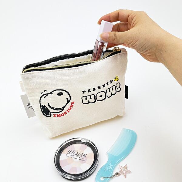 スヌーピー 帆布 船形ポーチ フェイス SNOOPY 小物入れ 商品画像5：キャラグッズPERFECT WORLD TOKYO