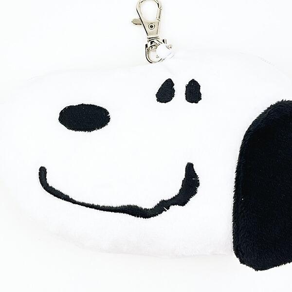 スヌーピー フェイスパスケース リール付き 定期入れ ICカードケース SNOOPY 商品画像2：キャラグッズPERFECT WORLD TOKYO