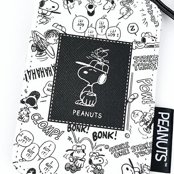 スヌーピー 野球 リール付きパスケース 定期入れ SNOOPY 商品画像2：キャラグッズPERFECT WORLD TOKYO