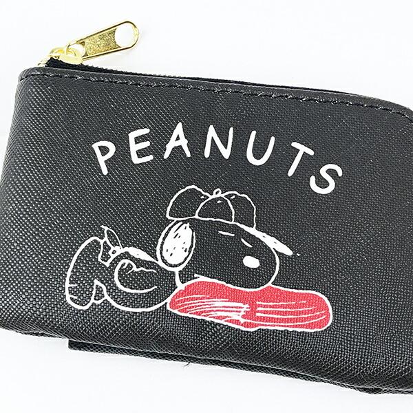 スヌーピー 野球 リール付きマルチケース パスケース 定期入れ SNOOPY 商品画像2：キャラグッズPERFECT WORLD TOKYO