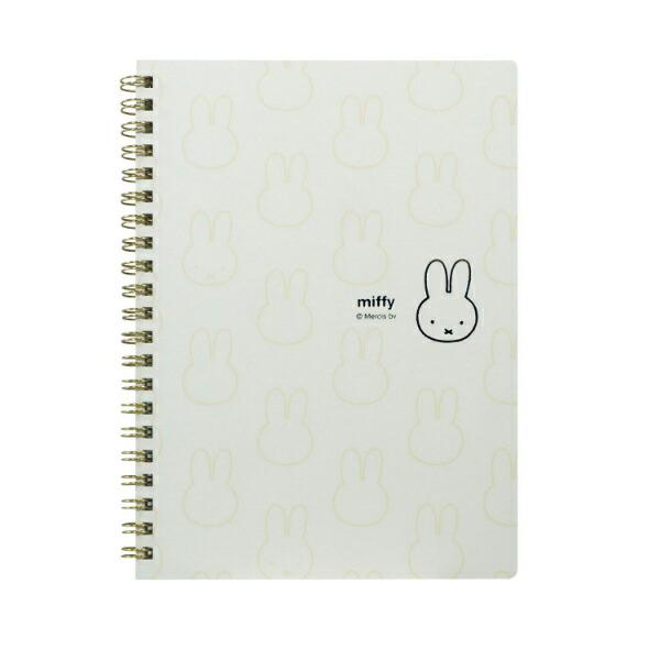 ミッフィー miffy A5リングノート (アイボリー) 文具 日本製 フェイスシリー･･･