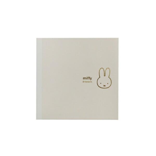ミッフィー miffy スクエアメモ (アイボリー) 文具 日本製 フェイスシリーズ