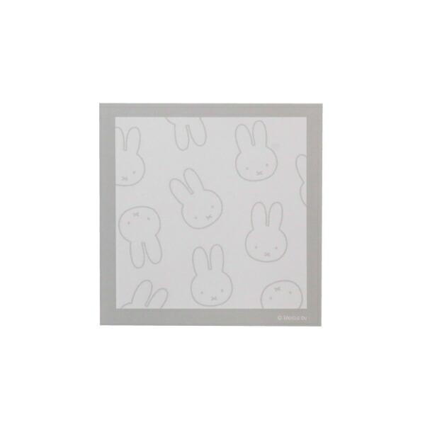 ミッフィー miffy スクエアメモ (グレー) 文具 日本製 フェイスシリーズ 商品画像2：キャラグッズPERFECT WORLD TOKYO